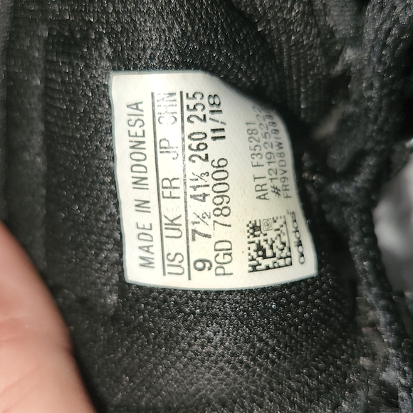 Adidas Cloudfoam Dark Gray & White Sneakers Size 8.5. - Picture 4 of 6